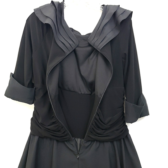 La Nouvelle Renaissance 1950's Black Retro Inspired Swing Dress - Picture 14 of 17